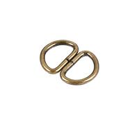 sourcing map Metal D Anillo 0.39"(10mm) D-Anillos Hebilla para Herraje Bolsos Cinturones Artesanal Bricolaje Accesorios Tono Bronce 100uds
