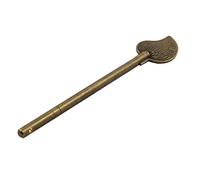 sourcing map Metal De La Casa Chino Estilo De Hoja De La Cabina Gabinete Clave Pestillo De Bloqueo Tono De Bronce