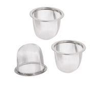 sourcing map Metal Doméstico Malla Infusor Hojas De Té Especias Colador 70mm Dia 3 Unidades
