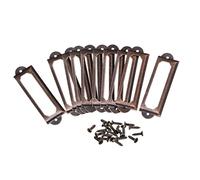 sourcing map Metal Etiqueta Soportes, Archivo Nombre Tarjeta Etiqueta Soporte Marco - para Oficina Tono Cobre 60x17mm