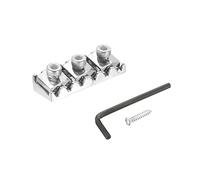 sourcing map Metal Guitarra Cuerda Bloqueo Tuerca Eléctrica Guitarra Trémolo Puente Bloqueo 42mm Plata para Repuestos de Eléctrica Guitarra