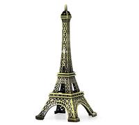 sourcing map Metal Mini Torre Eiffel de París del Recuerdo de los últimos 10 cm de Tono de Bronce