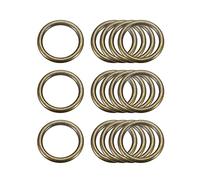 sourcing map Metal O Anillos, 15uds 20mm(0,79") ID 3mm Grosor Multiuso Sin-Soldar O-Anillo Hebilla para Artesanía Cinturón Monedero Bolso Fabricación Herraje, Bronce Tono