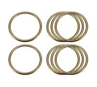 sourcing map Metal O Anillos, 8uds 40mm (1,57") ID 3mm Grosor Multiuso Sin-Soldar O-Anillo Hebilla para Artesanía Cinturón Monedero Bolso Fabricación Herraje, Bronce Tono