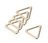 sourcing map Metal Triángulo Anillo Hebilla 20mm(0.79") Interior Ancho para DIY Dorado Tono 10uds