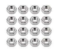 sourcing map Métrico M3.5 Rosca Hexagonal Tuercas 304 Inoxidable Acero Sujetador DIN934 100uds
