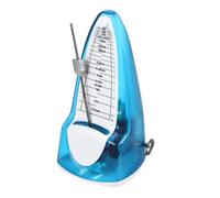 sourcing map Metrónomo mecánico, temporizador musical profesional de alta precisión, metrónomo musical universal para piano, guitarra, violín, ukelele, azul transparente