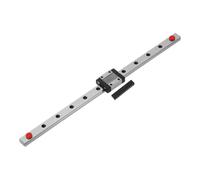 sourcing map MGN12 - Guía de riel deslizante lineal de 300 mm con bloque de carro deslizante MGN12C y mini guía, guía de movimiento lineal para mini máquina de grabado CNC, impresora 3D
