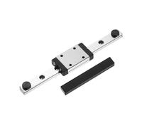 sourcing map MGN7 - Guía de riel deslizante lineal de 100 mm con bloque de carro deslizante MGN7H y mini guía, guía de movimiento lineal para mini máquina de grabado CNC, impresora 3D