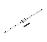 sourcing map MGN7 - Guía de riel deslizante lineal de 250 mm con bloque de carro deslizante MGN7C y mini guía, guía de movimiento lineal para mini máquina de grabado CNC, impresora 3D