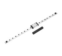sourcing map MGN7 - Guía de riel deslizante lineal de 250 mm con bloque de carro deslizante MGN7H y mini guía, guía de movimiento lineal para mini máquina de grabado CNC, impresora 3D