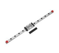 sourcing map MGN9 - Guía de riel deslizante lineal de 250 mm con bloque de carro deslizante MGN9H y mini guía, guía de movimiento lineal para mini máquina de grabado CNC, impresora 3D