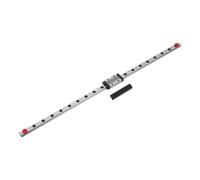 sourcing map MGN9 - Guía de riel deslizante lineal de 400 mm con bloque de carro deslizante MGN9H y mini guía, guía de movimiento lineal para mini máquina de grabado CNC, impresora 3D