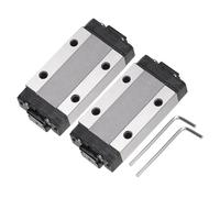 sourcing map MGN9H - Bloque deslizante de rodamiento lineal con mini guía y llave para guía de riel deslizante de movimiento lineal de 9 mm, impresora 3D, máquina CNC, 2 unidades