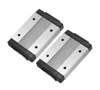sourcing map MGW12H - Bloque deslizante de rodamiento lineal con mini guía para guía de riel deslizante de movimiento lineal de 24 mm, impresora 3D, máquina CNC, 2 unidades