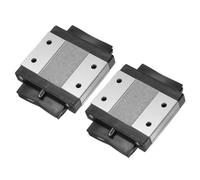 sourcing map MGW15C - Bloque deslizante de rodamiento lineal con mini guía para guía de riel deslizante de movimiento lineal de 42 mm, impresora 3D, máquina CNC, 2 unidades