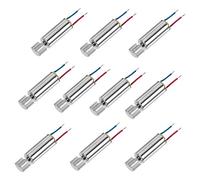 sourcing map Micro Mini Hueco Copa Vibración Motores DC 1.5V-5V 80mA Celular Teléfono Eléctrico Motor con Magnético 21x6mm 10uds