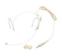 sourcing map Micrófono de auriculares con gancho para la oreja, juego doble para colgar sobre la oreja, micrófono condensador de audio omnidireccional con cable de 3,5 mm, enchufe hembra de 3,5 mm