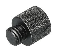 sourcing map Micrófono Soporte Adaptador 3/8 Hembra a M10 Macho Cámara Tornillo Rosca Adaptador para Micrófono Trípode Soporte Negro