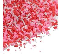 sourcing map Migas de confeti sintético de arcilla polimérica, 50 g, para manualidades, manualidades, resina, decoración de teléfono (blanco, rojo, rosa)