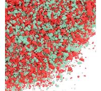sourcing map Migas de confeti sintético de arcilla polimérica, 50 g, para manualidades, manualidades, resina, decoración de teléfono (rojo, verde)