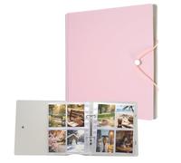 sourcing map Mini álbum de fotos, 6,3 x 8,9 cm, álbum de fotos pequeño con capacidad para 200 fotos para recuerdos inolvidables, colección de fotos, postales, viajes familiares, graduaciones, bodas