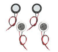 sourcing map Mini altavoces magnéticos internos redondos de 13 mm de diámetro, 0,5 W, 8 ohmios, pequeños altavoces magnéticos con cable de 60 mm para altavoces de repuesto de DVD, proyectos de