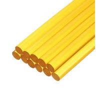 sourcing map Mini barras de pegamento caliente para pistola de pegamento de 7 mm x 100 mm, color amarillo transparente, 12 unidades