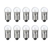 sourcing map Mini bombillas E10 de 6 V/0,5 A, 10 bombillas de rosca en miniatura para iluminación de experimentos científicos, accesorios de bricolaje, luz amarilla cálida