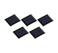 sourcing map Mini Solar Panel Célula 1V 80mA 0.08W 30mm x 25mm para Bricolaje Eléctrica Energía Proyecto Paquete de 10