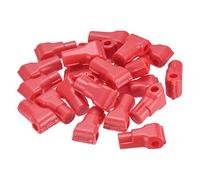 sourcing map Minorista Tienda Supermercado Móvil Teléfono Antirrobo Gancho Bloqueo, 5mm Especial Magnético Pantalla Estante Bloqueo, Clavija Gancho, Rojo Paquete de 50