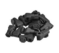 sourcing map Minorista Tienda Supermercado Móvil Teléfono Antirrobo Gancho Bloqueo, 6mm Especial Magnético Pantalla Estante Cerradura, Clavija Gancho, Negro con Palabras Paquete de 30