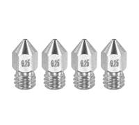 sourcing map MK8 - Boquillas extrusoras de impresora 3D, boquilla de acero inoxidable de 0,25 mm, fácil de reemplazar, boquilla de impresión suave de alta velocidad para impresoras 3D de filamento de