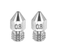 sourcing map MK8 Boquillas extrusoras de impresora 3D, boquilla de acero inoxidable de 0,8 mm, fácil de reemplazar, boquilla de impresión suave de alta velocidad para impresoras 3D de filamento de