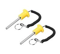 sourcing map mm x 80mm Peso Pila Pines con Tira Cuerda Magnético Fuerza Entrenamiento Equipo Accesorios para Fitness Entrenamiento Amarillo 2uds