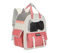 sourcing map Mochila transportadora para gatos, mochila de senderismo transpirable para mascotas, bolsa de viaje, suministros para mascotas para gatos o perros pequeños, diseñada para senderismo