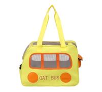 sourcing map Mochila transportadora para mascotas, portátil y ventilada, tela Oxford, perros, gatos y animales pequeños, bolsa de viaje de 16.9 pulgadas, (amarillo, 1 pieza), diseñada para senderismo