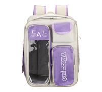 sourcing map Mochila transportadora para mascotas, portátil y ventilada, tela Oxford, perros, gatos y animales pequeños, bolsa de viaje de 13 pulgadas, (morado, 1 pieza), diseñada para senderismo