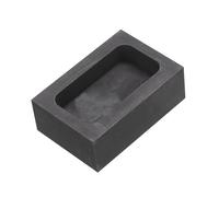 sourcing map Molde de Lingote de Grafito para Fundición de Metales de Oro, Plata y Cobre, 1.57"x0.79"x0.59" (200G de Oro/100G de Plata)