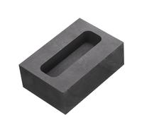 sourcing map Molde de Lingote de Grafito para Fundición de Metales de Oro, Plata y Cobre, 1.77"x0.55"x0.39" (100G de Oro/52G de Plata)