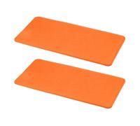 sourcing map Moldeador de base de fieltro, rectangular para bolso de mano, almohadilla moldeadora inferior de bolsa, inserto de esquina, esquina de arco para bolso, bolso cruzado, mochila, naranja