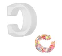 sourcing map Moldes de resina de 2.6 pulgadas, letras del alfabeto mayúscula, moldes de silicona 3D para hacer velas, manualidades, letreros, arte, fiestas, decoración del hogar