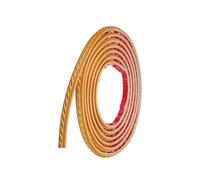 sourcing map Moldura de 9.8 pies x 0.47 pulgadas para paredes, moldura de espejo flexible, autoadhesiva, tira de papel tapiz para bricolaje, zócalo de pared, color dorado