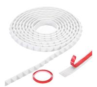 sourcing map Moldura flexible de 10 pies, 15 mm de ancho, cuentas para despegar y pegar, forma de cono para marco de ventana, baño, espejo, borde, armario, TV, borde decorativo, color blanco