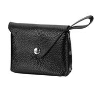 sourcing map Monedero de cuero, monedero pequeño, bolsa de bolsillo portátil, monedero con cierre a presión con asa para mujeres y hombres, tarjeta de crédito, billetes plegados, bálsamo labial, color