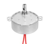 sourcing map Motor síncrono, CA 12 V 50/60 Hz 5-6 RPM CW/CCW 4 W, eje de descarga de baja velocidad, motor giratorio lento para ventilador eléctrico, calentador, proyectos de arte