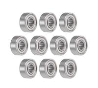 sourcing map MR83ZZ Profunda Ranura Bola Rodamientos 3mm x 8mm x 3mm Doble Blindaje Cromado Acero P0(ABEC1) 10uds