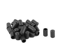 sourcing map Muebles De Goma De La Familia Cubierta Protectora del Pie Tapas De Almohadilla Negro 6mm Dia 28 Piezas