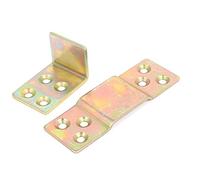 sourcing map Muebles de metal mecanizado CNC para la cama colgante soportes de 90 mm de largo