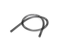 sourcing map Muelle de compresión de acero al manganeso de 0,5 mm x 4 mm x 305 mm negro